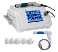 Deep Tissue Shockwave Therapy Machine Pneumatic Pulse for Body Massage with Massager Gun, ED Treatment for Muscle Stiffness Pain Relief Local Circulation Home Use with 5 Massage Head