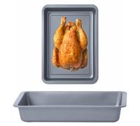Deep Tray 31cm Oven Baking Tray Non Stick Ideal for Cooking, Baking & Roasting Dishwasher Safe Cooking Trays (2)