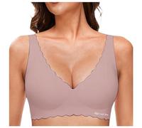 Deep V Petal Design Wireless Bralette For Women Soft Seamless Comfort Bra Supportive Everyday Wear