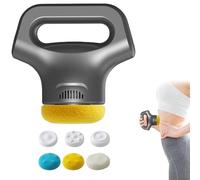 Deep Vibration Body Massager, High-Efficiency Deep Vibration Body Massager with 3 Replaceable Heads - 12-Level Intensity, Quiet Motor, Full-Body Relief for Home & On-The-Go (Black)