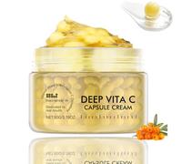 Deep Vita C Capsule Cream, Deep Vitamin C Golden Capsule Face Moisturizer, Vita C Golden Capsules Face Moisturizer with Collagen & 5% Niacinamide - Anti Wrinkles - Hydrating Skin Care (50G/1.76 OZ)