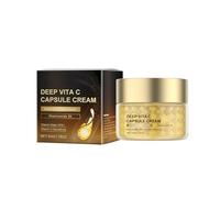 Deep Vitamin C Golden Capsule Face Moisturizer Liposome For Wrinkles Skin Transparent Gel For Glow Hydration Korean Skin Care 1pc HqK226 (Gold, 4.4x5.7cm)