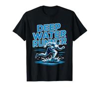 Deep Water Running Aqua Jogging Pride Identity Graphic T-Shirt