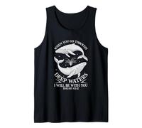 Deep Waters Isaiah 43 Christian Cool Faith Bible Verse Tank Top