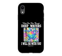 Deep Waters Isaiah 43 Christian Faith Bible Verse Fun Turtle Case for iPhone XR