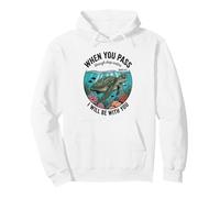 Deep Waters Isaiah 43 Christian Faith Bible Verse Sea Turtle Pullover Hoodie