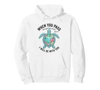 Deep Waters Isaiah 43 Christian Faith Bible Verse Sea Turtle Pullover Hoodie