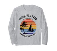 Deep Waters Isaiah 43 Christian Faith Bible Verse Seaside Long Sleeve T-Shirt