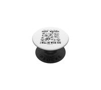 Deep Waters Isaiah 43 Christian Faith Bible Verse Seaside PopSockets Adhesive PopGrip