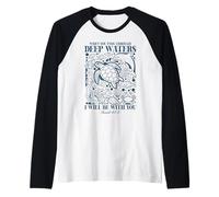 Deep Waters Isaiah 43 Seaside Christian Faith Bible Verse Raglan Baseball Tee