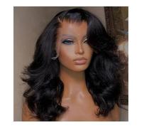Deep Wave Lace Front Wigs Human Hair, 13x6 Transparent Lace Frontal Wig Brazilian Human Hair Wigs Virgin Remy Hair13x6 Lace Closure Wig 180% Density(16inch)