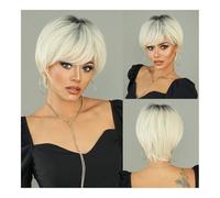 Deep Wave Lace Front Wigs Human Hair, Short Straight Blonde Wig for Fashionable Daily Wear & Dazzling Cosplay Transformations