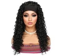 Deep Wave Wig - 22in Long Curly Style, Soft Texture, Natural Shine, breathable lace cap adjustable strap, voluminous free fibers, flexible scalp fit longtail design, realistic human hair