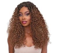 deep wave wig - human hair wigg | curly lace front humman haair deepp wavve natural look breathable mesh cap adjustable straps everyday party wear premium quality dee p curl style blonde brown bl