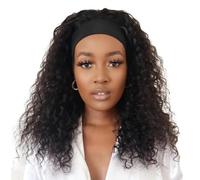 Deep Wave Wigs - Long Curly Human Wigs Breathable Mesh Cap,Realistic Hair Extensions, Fashion Headwear Hairwigs fro Women Family Friends