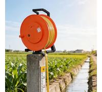 Deep Well Water Level Meter, Measuring Tool for Water Well Repair, Stainless Steel Probe, Indicator Light, Peak Display, 10-300m Measurement Range