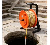 Deep Well Water Level Meter, Stainless Steel Probe Groundwater Gauge with Peak Display & Indicator Light, 656ft/200m