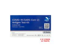 Deepblue Covid 19 Test - 10 Tests - 5 Pack x 2 - Antigen Lateral Flow Test