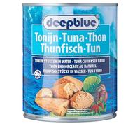 Deepblue Tuna Chunks in Brine 800g - Skipjack Tuna (Katsuwonus pelamis), Wild-Caught, High Protein, Ready to Eat, Product of Ecuador