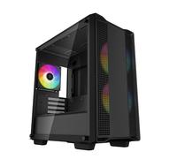 DeepCool CC360 Micro ATX Tempared Glass PC Case - Black