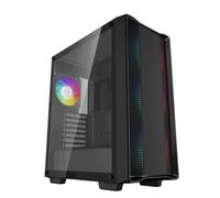 DeepCool CC560 ARGB V2 Mid Tower ATX Gaming PC Case with 4 x RGB Fans - Black