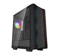 DeepCool CC560 ARGB V2 Mid Tower ATX Gaming PC Case with 4 x RGB Fans - Black