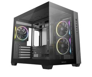 DeepCool CG330 3F Micro-ATX Panoramic Case - 3x ARGB Fans, Glass (CG330-BK)