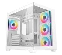 DeepCool CG530 4F White Tempered Glass Dual Chamber Mid-Tower ATX PC C