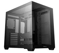 DeepCool CG530 Dual-Chamber Mid Tower Case Tempered Glass Panels Advanced Cooling Support Exceptional Cable Management Black