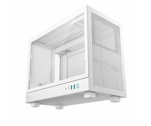 DeepCool CH160 PLUS Micro-ATX Tower Case - White With Window