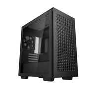 DeepCool CH370 Tempered Glass MicroATX Gaming PC Case with 1 x Fan - Black