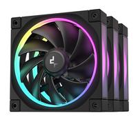 DeepCool FL12 120mm PWM PC Case Fan - Black 3 Pack