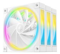DeepCool FL12 120mm PWM Reverse Fan Flow Case Fan - White - Triple Pack