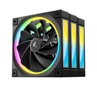 DeepCool FL12 120mm PWM Reverse PC Case Fan - Black 3 Pack