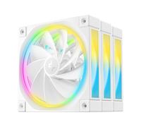 DeepCool FL12 120mm PWM Reverse PC Case Fan - White 3 Pack