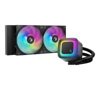 DeepCool LE240 V2 240mm Liquid CPU Cooler Dual 120mm ARGB Fans Anti-Leak Tech Quiet Pump High Performance for Intel amp; AMD Sockets