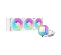 DeepCool LE360 WH V2 AIO CPU Cooler, White, 3x 120mm ARGB PWM Fans, Frosted Pump