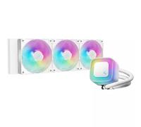 DeepCool LE360 V2 White 360mm Liquid CPU Cooler Triple 120mm ARGB Fans Anti-Leak Tech Quiet High-Performance Pump Compatible with Intel amp; AMD Sockets