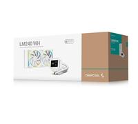 DeepCool LM240 AIO CPU Liquid Cooler - White 240mm IPS Screen ARGB Intel/AMD