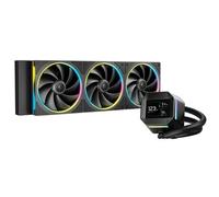 Deepcool Lm360 Liquid Cpu Cooler With 2.4" Ips Display 360Mm Aio Triple 120Mm Ar