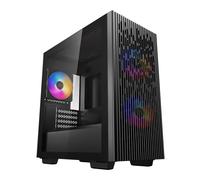 DeepCool 40 3FS ATX Micro ATX Tempared Glass Black PC Case