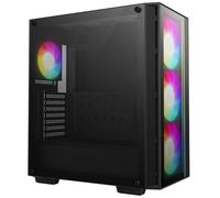 DeepCool 55 V4 C ATX Tempared Glass Mid Tower PC Case - Black