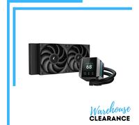 DeepCool Mystique 240mm AIO Liquid Cooler - Black - 2.8 Inch TFT Screeen