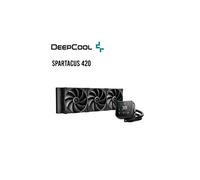 DeepCool Spartacus 420 AIO CPU Liquid Cooler - Black 420mm LCD Gen 6 Pump ARGB