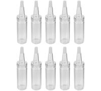 DEEPCRAFF 10pcs Ml Glass Hamster Food Water Bottle Portable Small Animal Nursing Feeder Easy to Use for Beginner Pet Owners for Feeding Sugar Gliders and Other Small Animals