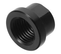 DEEPCRAFF 14mm Mountain Bike Front Fork Thru Axle Nut Aluminium Alloy Black | Low Profile Compact Structure, Hard Anodised Surface, Helps Maintain Preload, Enhance Stability and Reduce Snag Risks