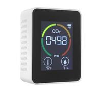 DEEPCRAFF 1set Carbon Dioxide Detector Air Quality Sensor with Temperature Humidity Monitor for Greenhouse Agriculture Warehouse Indoor Air Environment Monitoring