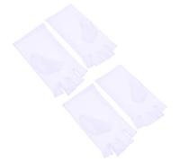 DEEPCRAFF 2 Pairs Anti UV Half Finger Gloves for Cycling and Driving