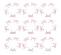 DEEPCRAFF 200pcs Mini Pink Resin Bow Charms 0.3 Inch 3D Bow Knot Embellishments for Hair Clips and Clothes, Elegant and Delicate DIY Accessories for School Uniforms and Party Decoration