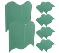 DEEPCRAFF 20pcs Plastic Garden Edging Border Lawn Edging Pp Green Easy Installation for Flower Bed Decoration and Pathway Vegetable Gardens
